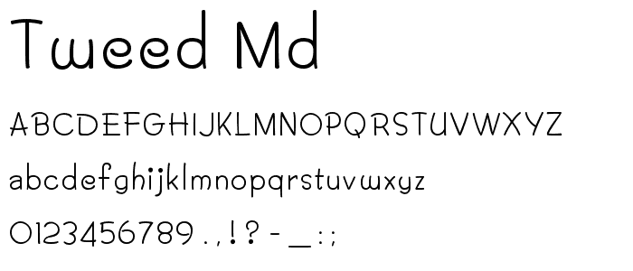 Tweed Md font